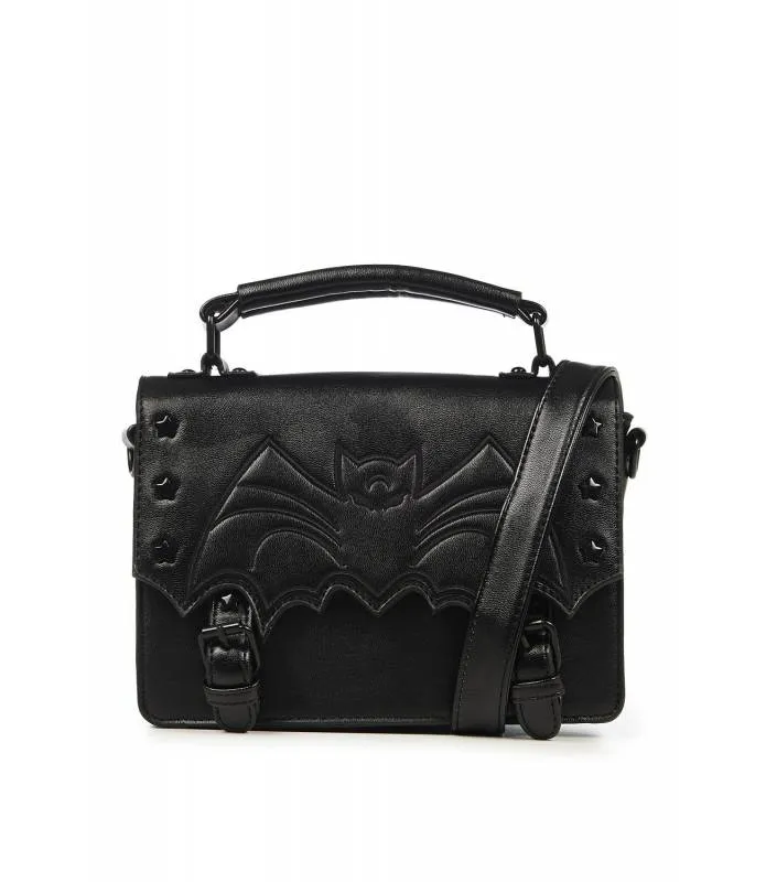 Bolso de mano con correa para el hombro Negro Murcielago Nocturne Banned BG7268