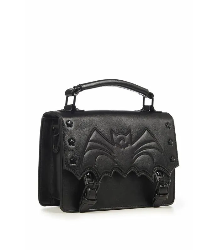 Bolso de mano con correa para el hombro Negro Murcielago Nocturne Banned BG7268