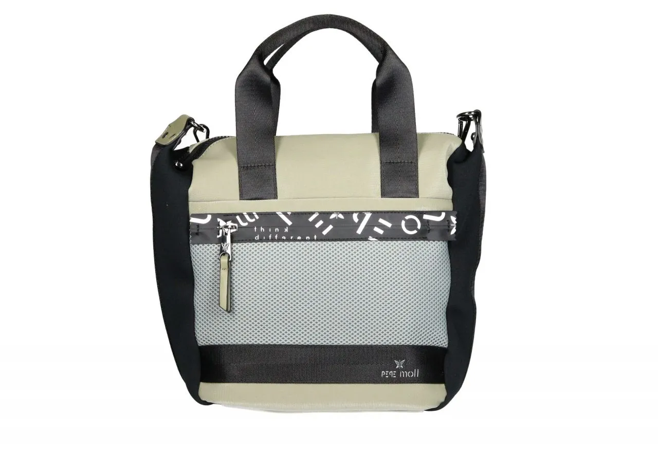 Bolso Kaki/negro Lados Neopreno Bolsillos Asas Mano