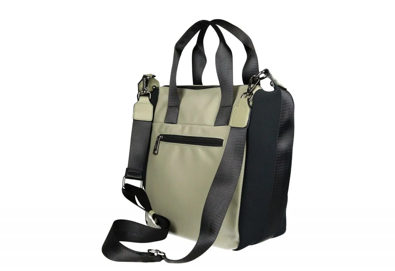 Bolso Kaki/negro Lados Neopreno Bolsillos Asas Mano