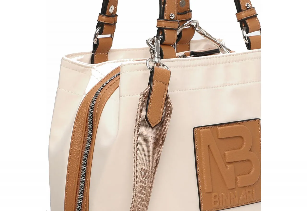 Bolso Nilon Hielo Compartimentos Apertura Completa Asas Camel