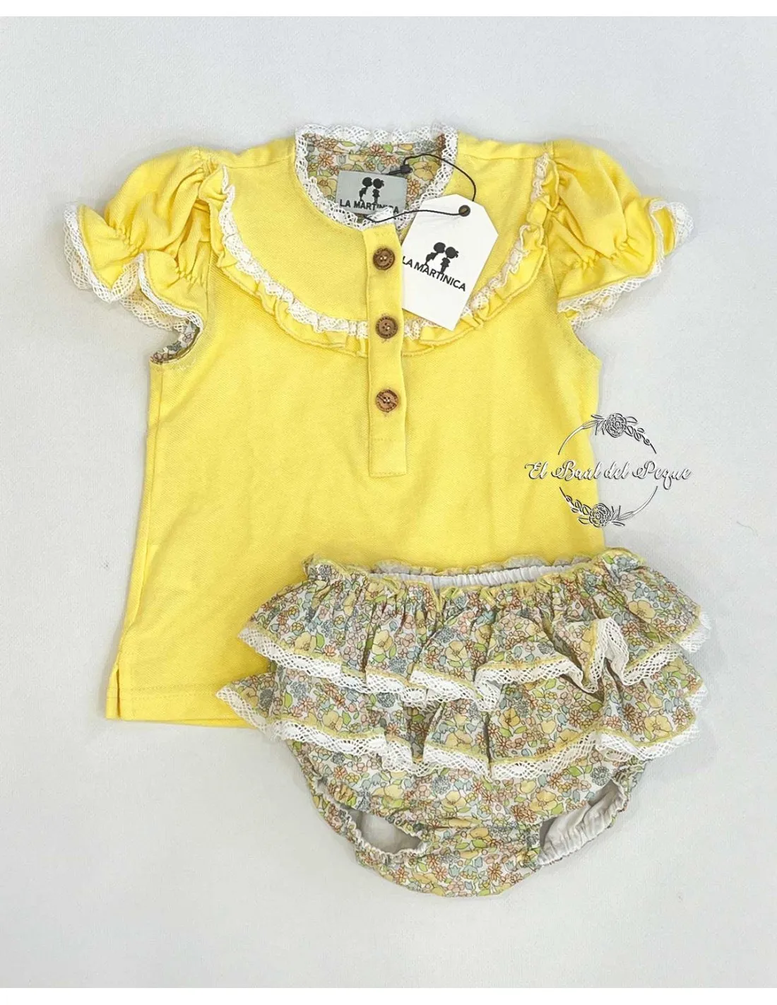 Braga Flores y Polo Niña La Martinica Familia Giallo