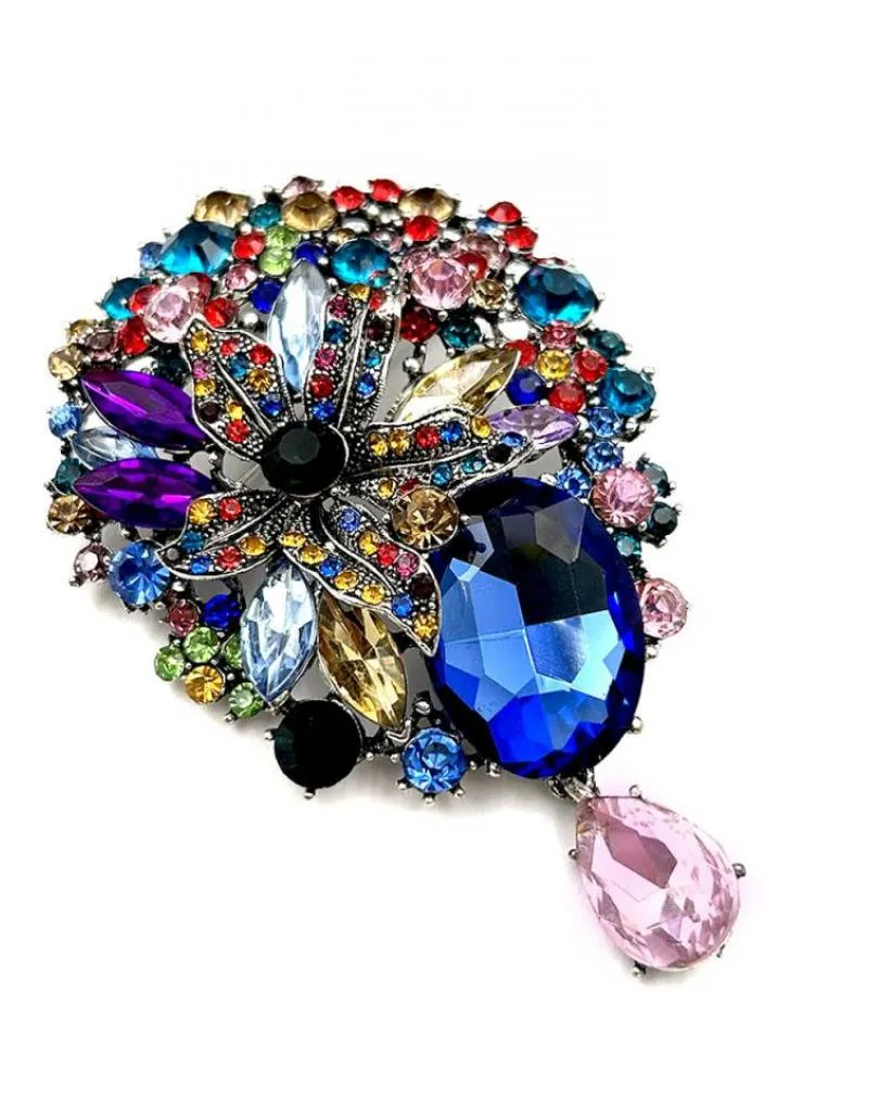 BROCHES MUJER DE FIESTA CON PEDRERIA PARA MADRINAS DE BODAS