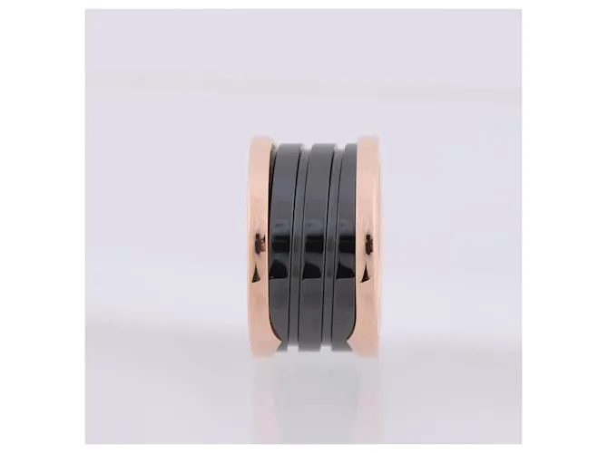 Bulgari Anillo B.Zero1 de tres bandas Bvlgari 750 YG Cerámica 9,4g 50 Dorado 