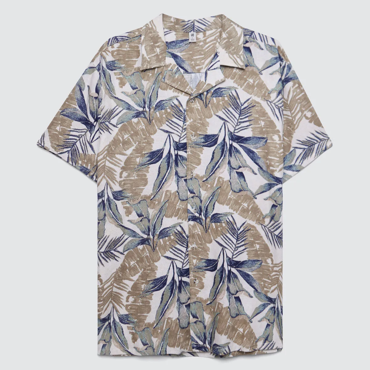 Camisa Con Estampado Tropical