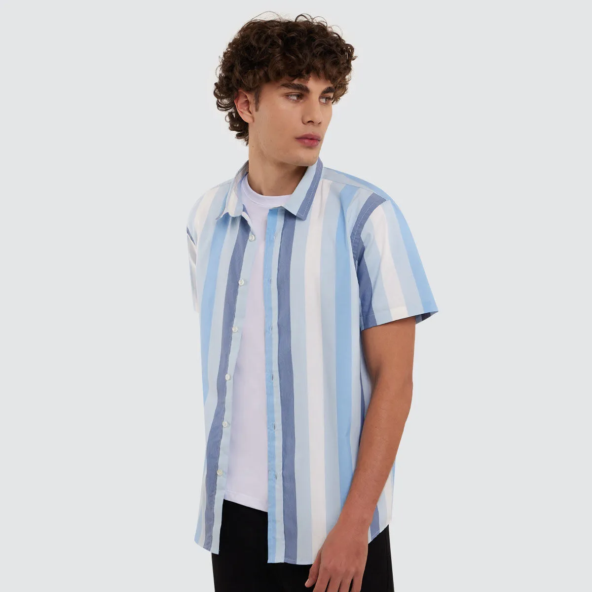 Camisa Con Rayas Para Hombre