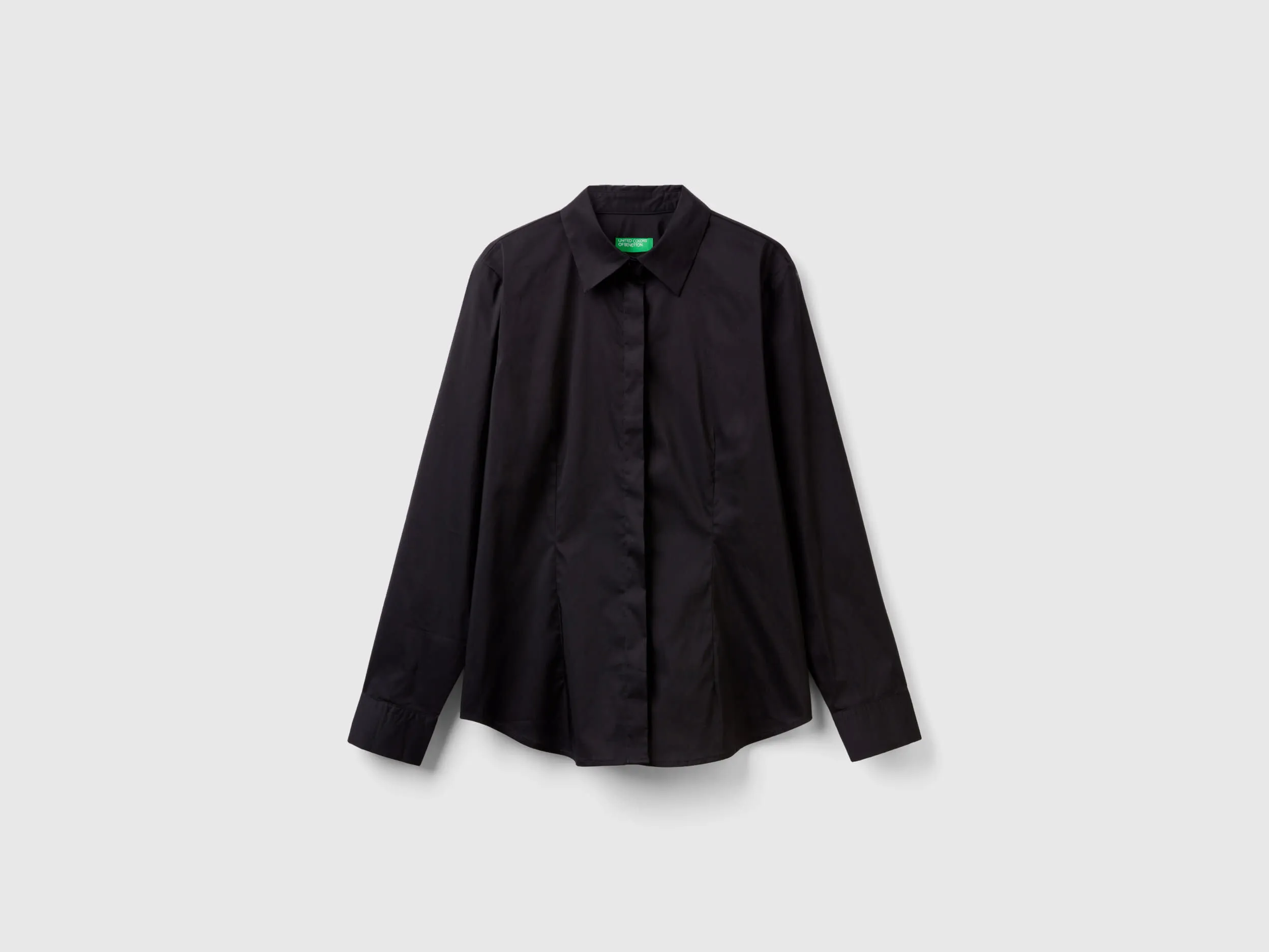 Camisa de algodón elástico mixto