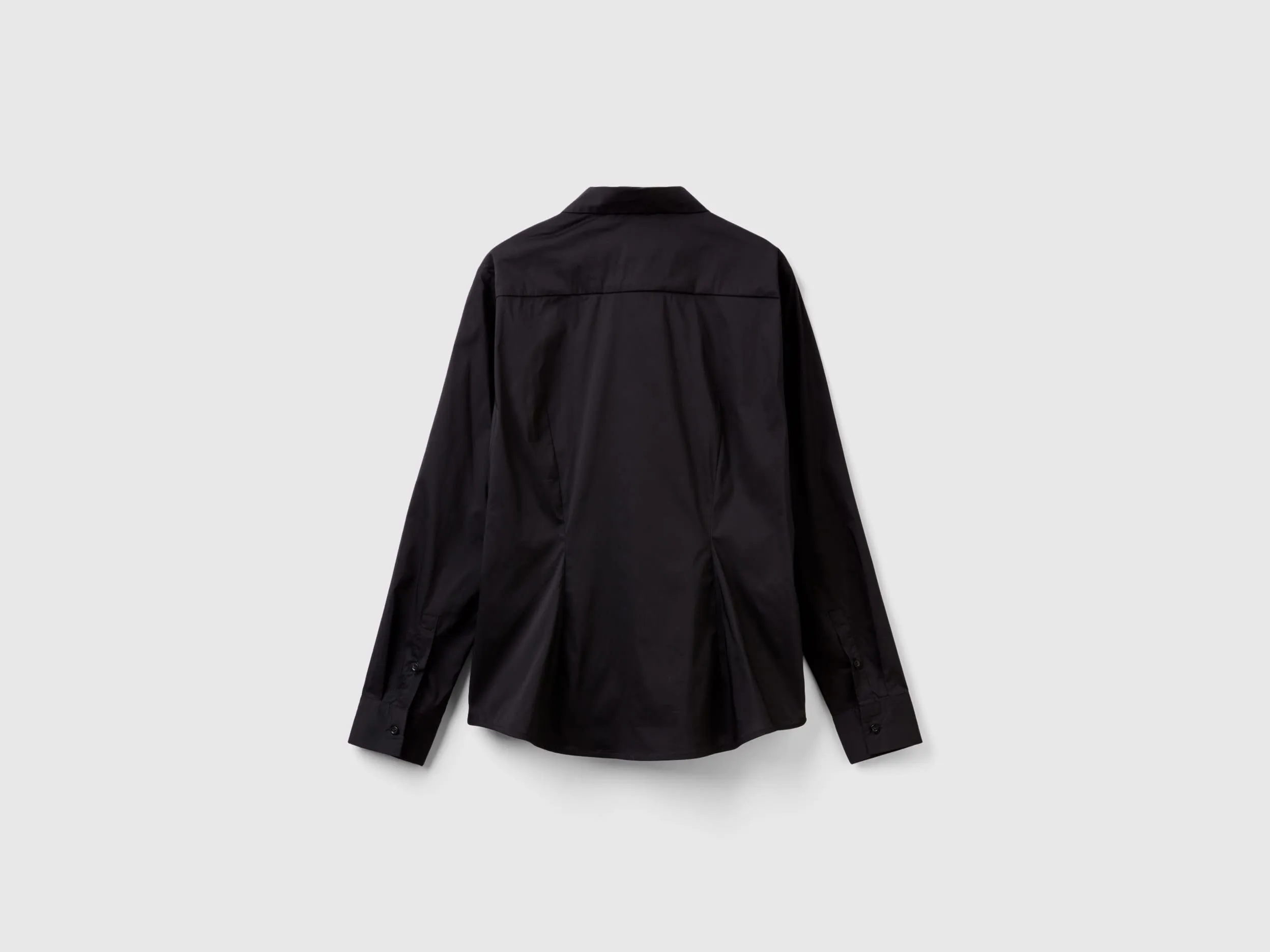 Camisa de algodón elástico mixto