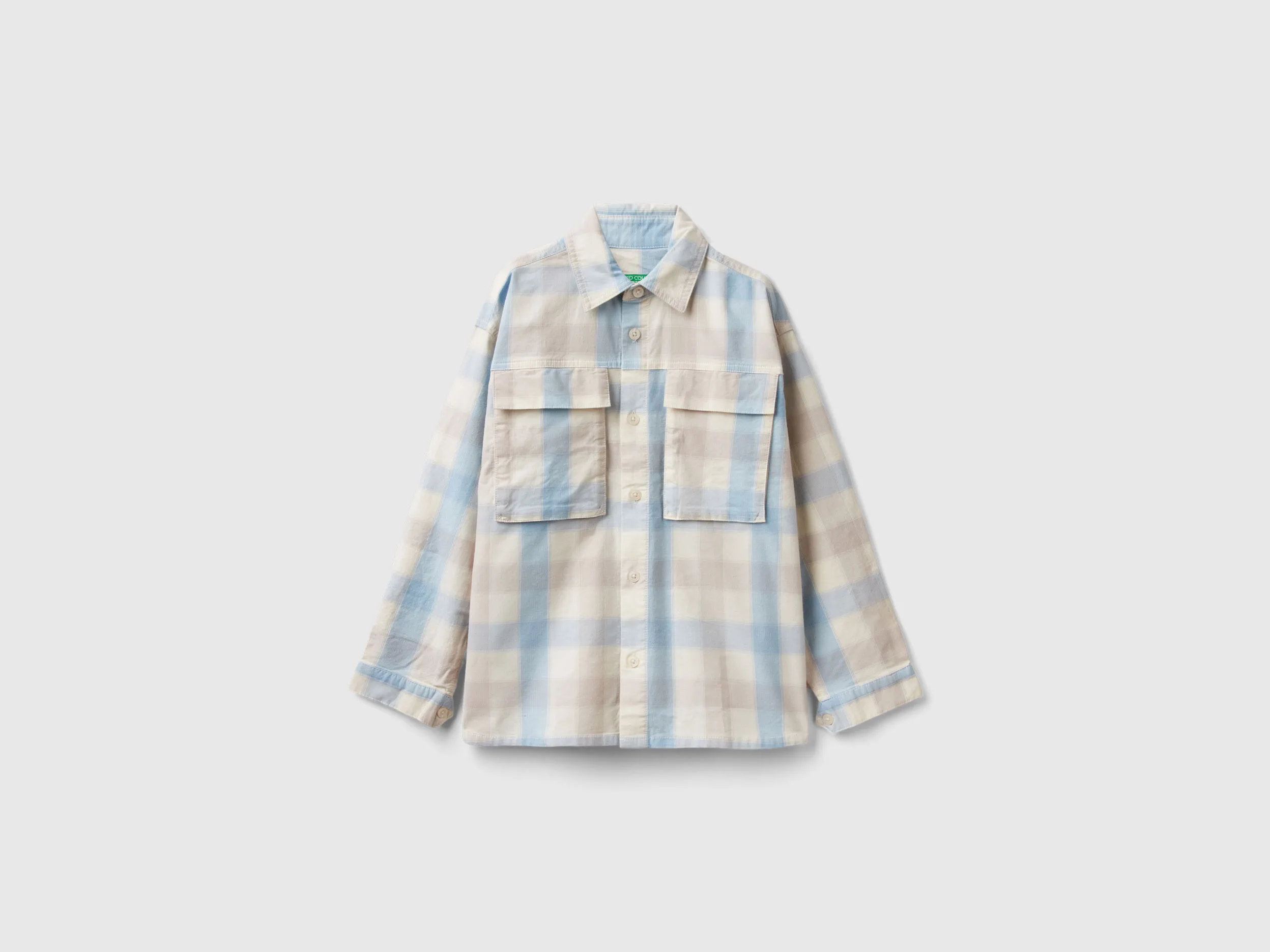 Camisa de cuadros de algodón elástico