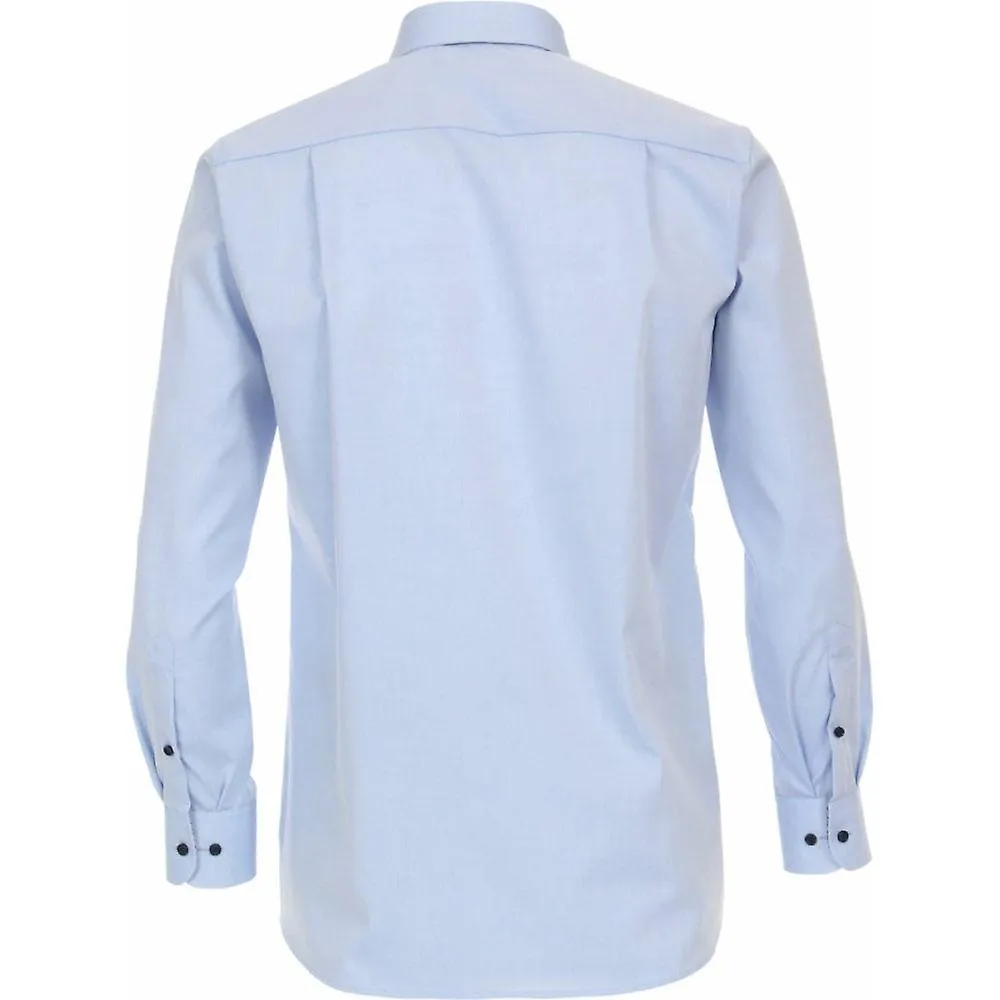 Camisa formal de manga larga de algodón sin planchar CASA MODA para hombre Casa Moda Hombre de talla grande con ajuste cómodo y 