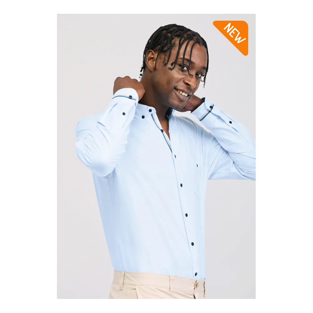 CAMISA HOMBRE MANGA LARGA CON ESTRUCTURA OXFORD