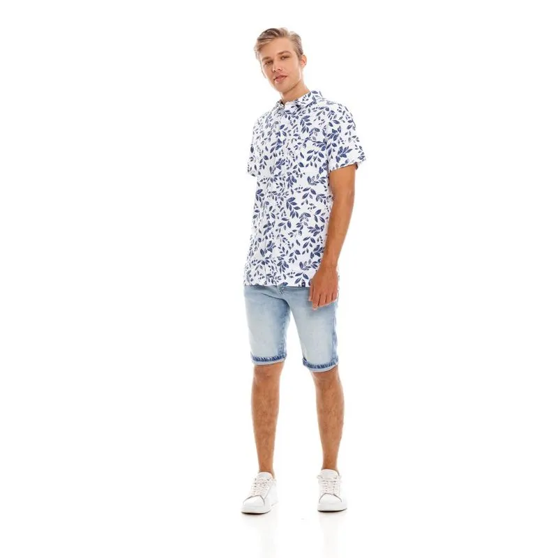 Camisa Manga Corta Para Hombre Camisa