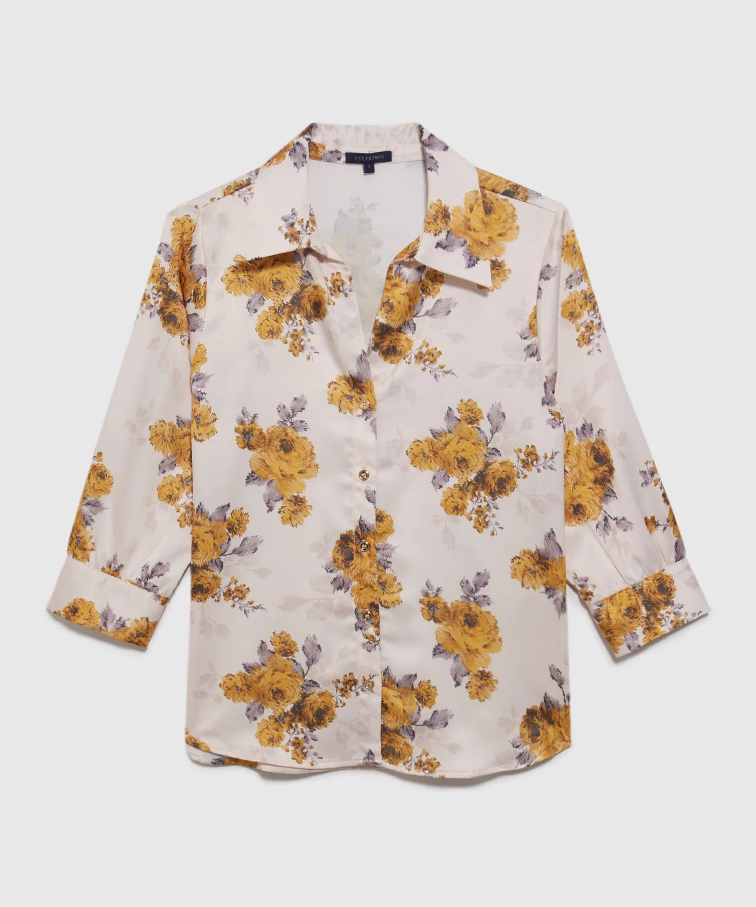 CAMISA MANGA TRES CUARTOS ESTAMPADA