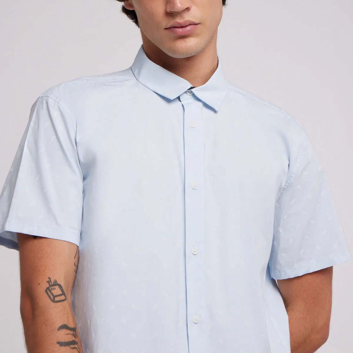 Camisa Para Hombre De Manga Corta