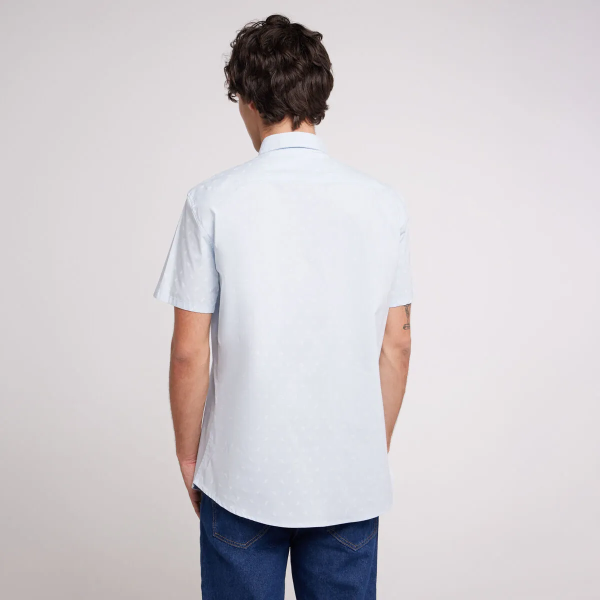 Camisa Para Hombre De Manga Corta