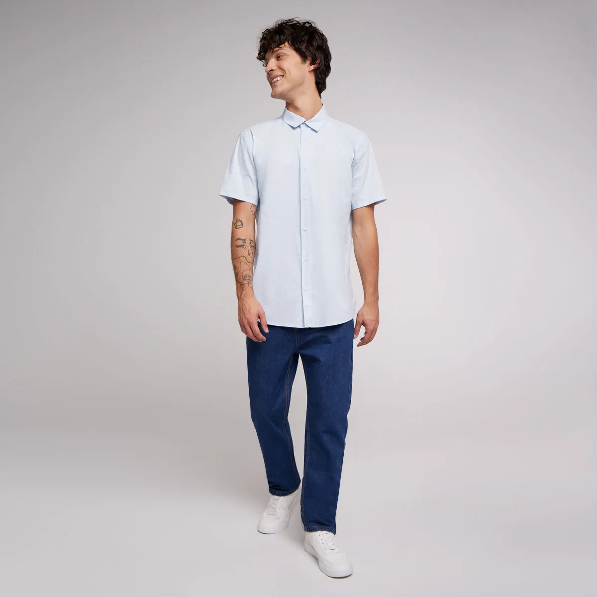 Camisa Para Hombre De Manga Corta
