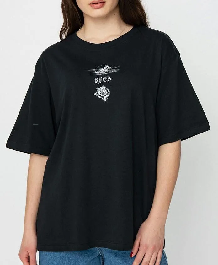 CAMISA RVCA TIGER BEACH  BLACK  WOMEN´S