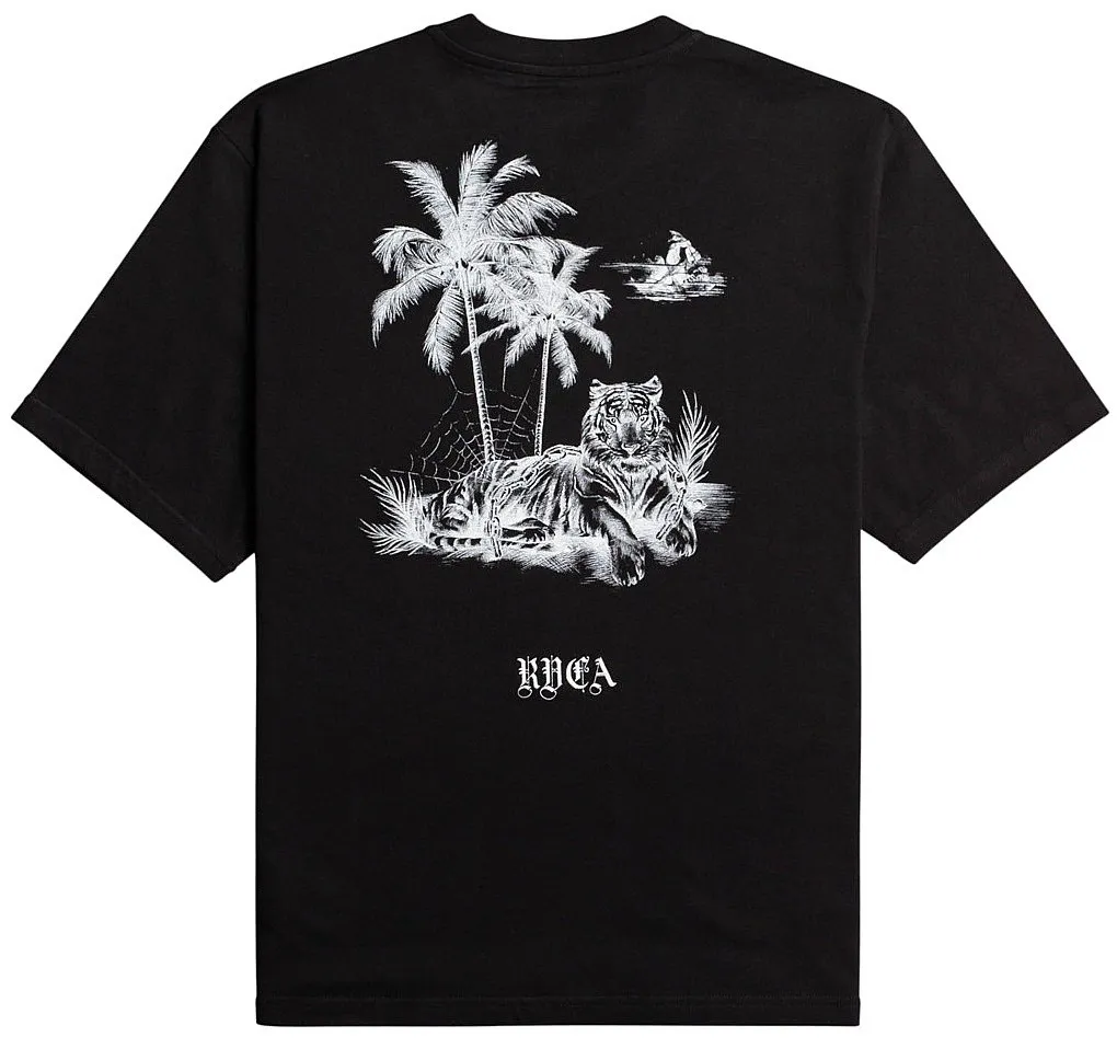 CAMISA RVCA TIGER BEACH  BLACK  WOMEN´S