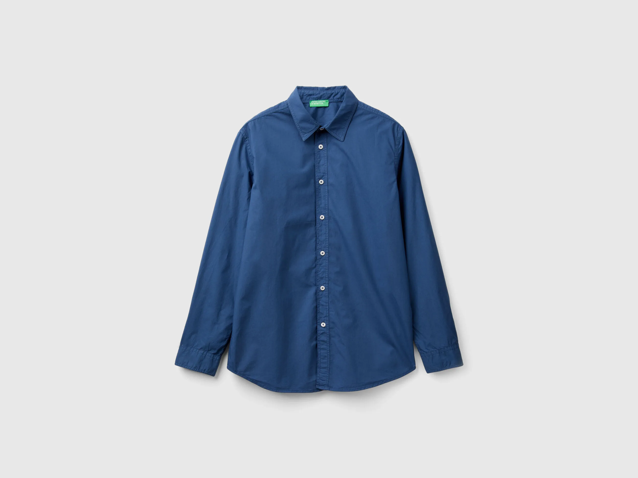 Camisa slim fit de 100 % algodón