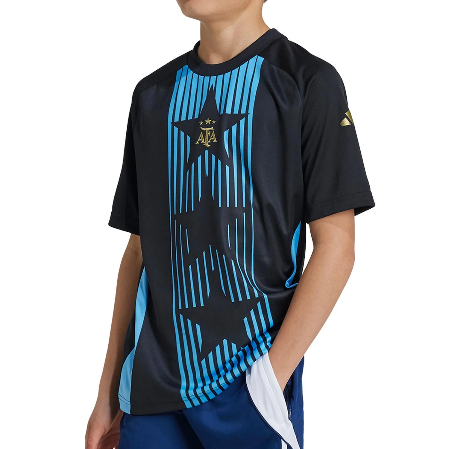 CAMISETA ADIDAS ARGENTINA NIñO PREMATCH