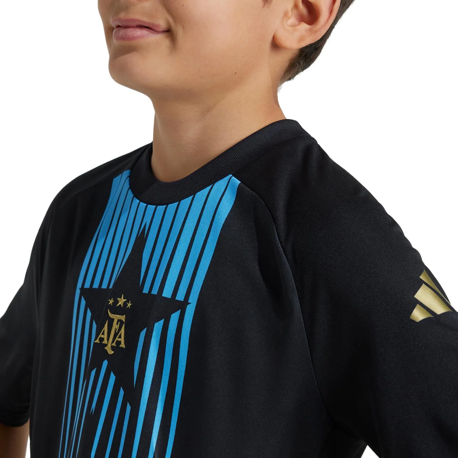 CAMISETA ADIDAS ARGENTINA NIñO PREMATCH