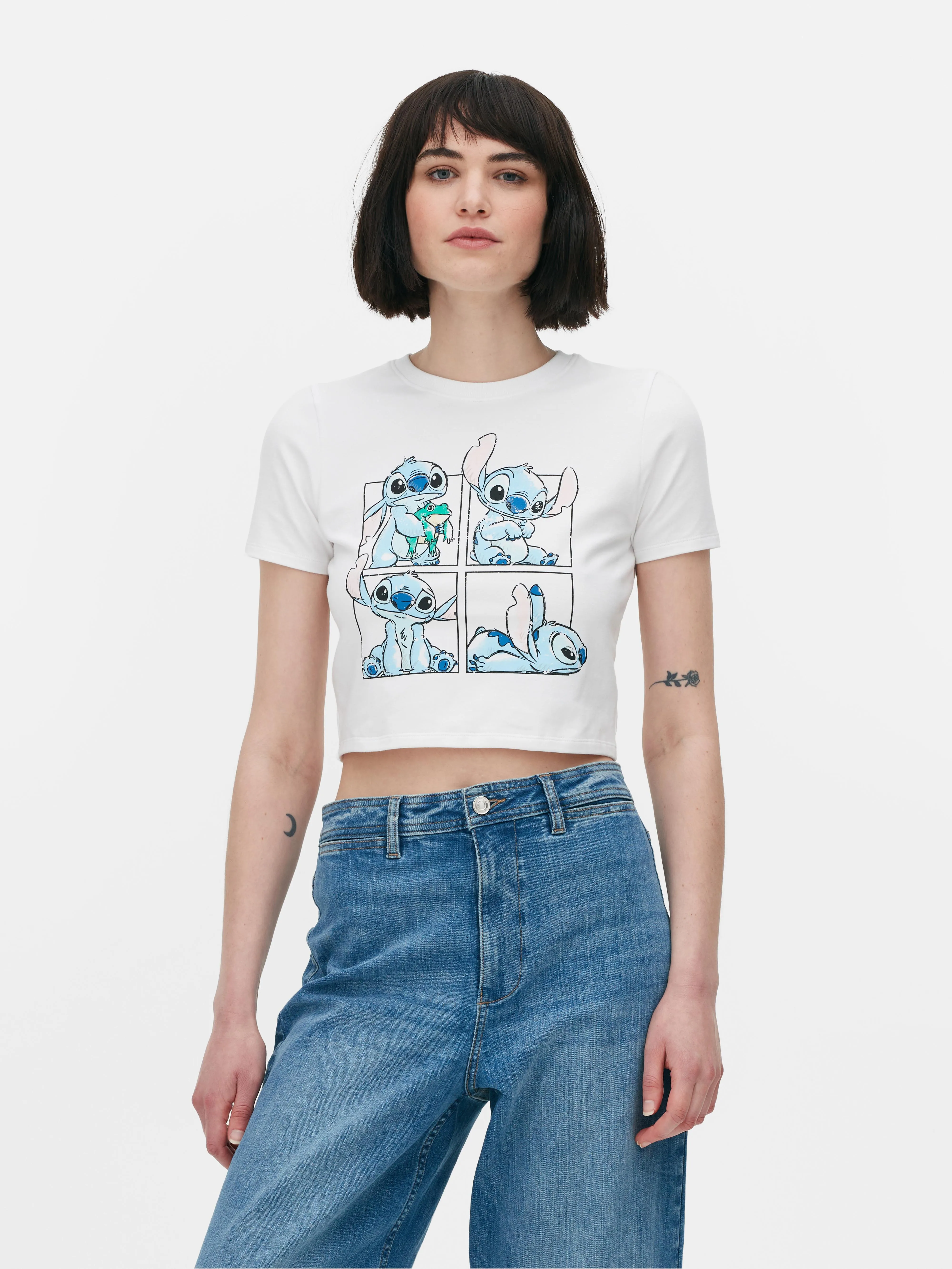 Camiseta corta de Lilo y Stitch de Disney