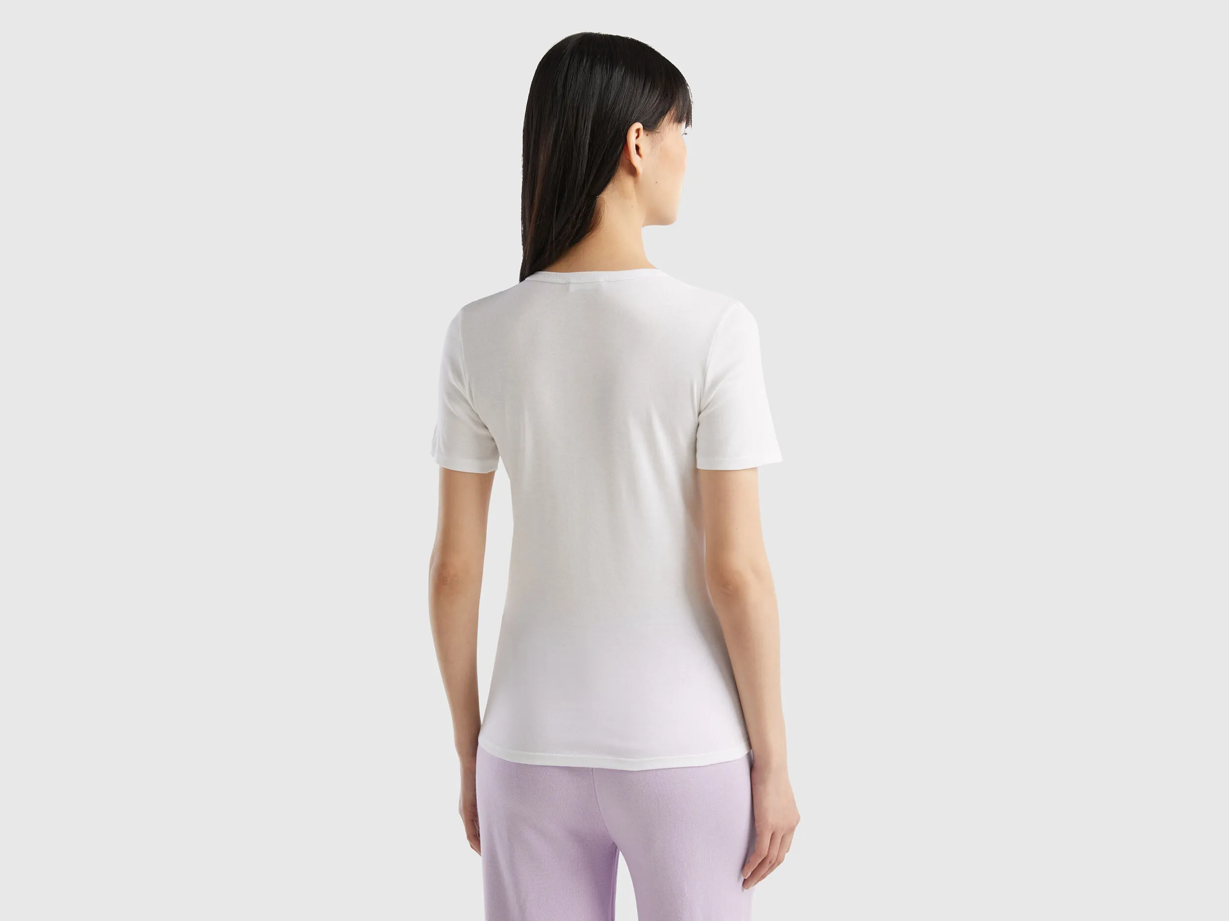 Camiseta de algodón de fibra larga