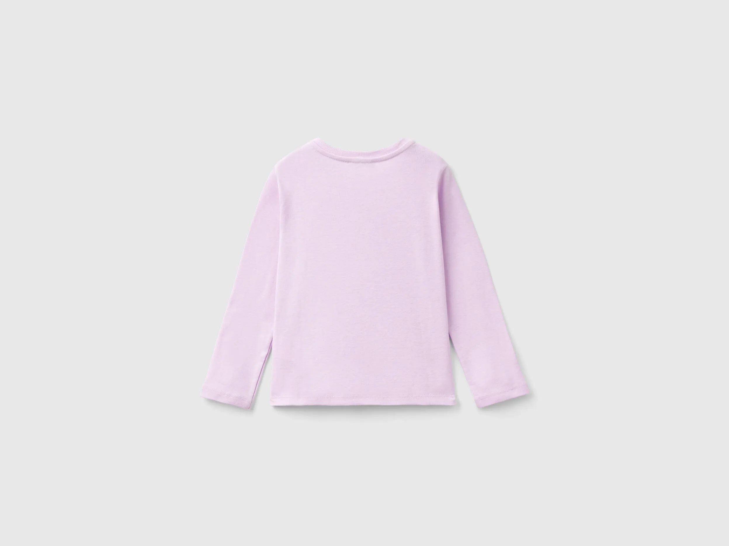 Camiseta de algodón orgánico con estampado de glitter