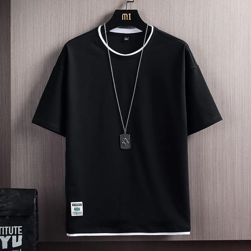 Camiseta De Color Sólido Para Hombre