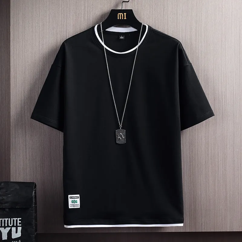 Camiseta De Color Sólido Para Hombre