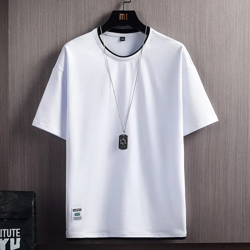 Camiseta De Color Sólido Para Hombre
