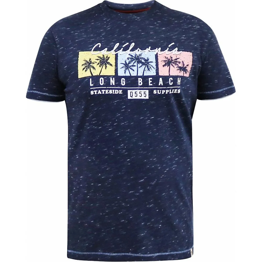 Camiseta de cuello redondo de algodón con estampado de algodón D555 D555 para hombre D555 by Duke D555 para hombre