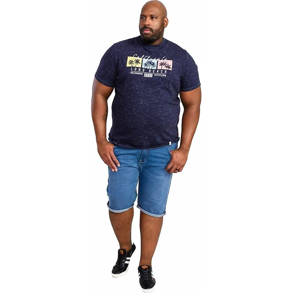 Camiseta de cuello redondo de algodón con estampado de algodón D555 D555 para hombre D555 by Duke D555 para hombre