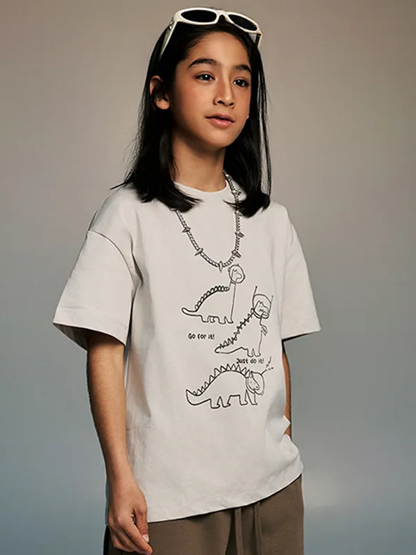 Camiseta de manga corta para adolescentes con estampado divertido para niños y niñas