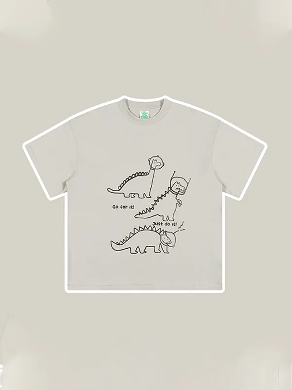 Camiseta de manga corta para adolescentes con estampado divertido para niños y niñas