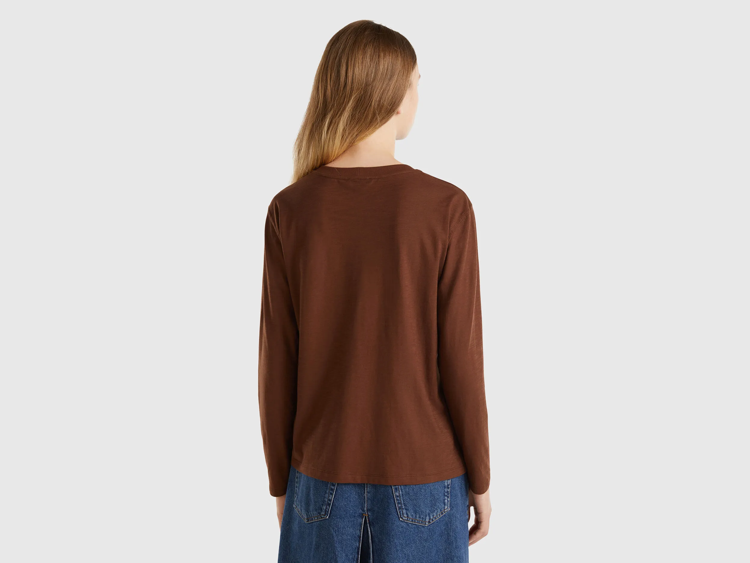 Camiseta de manga larga de algodón ligero