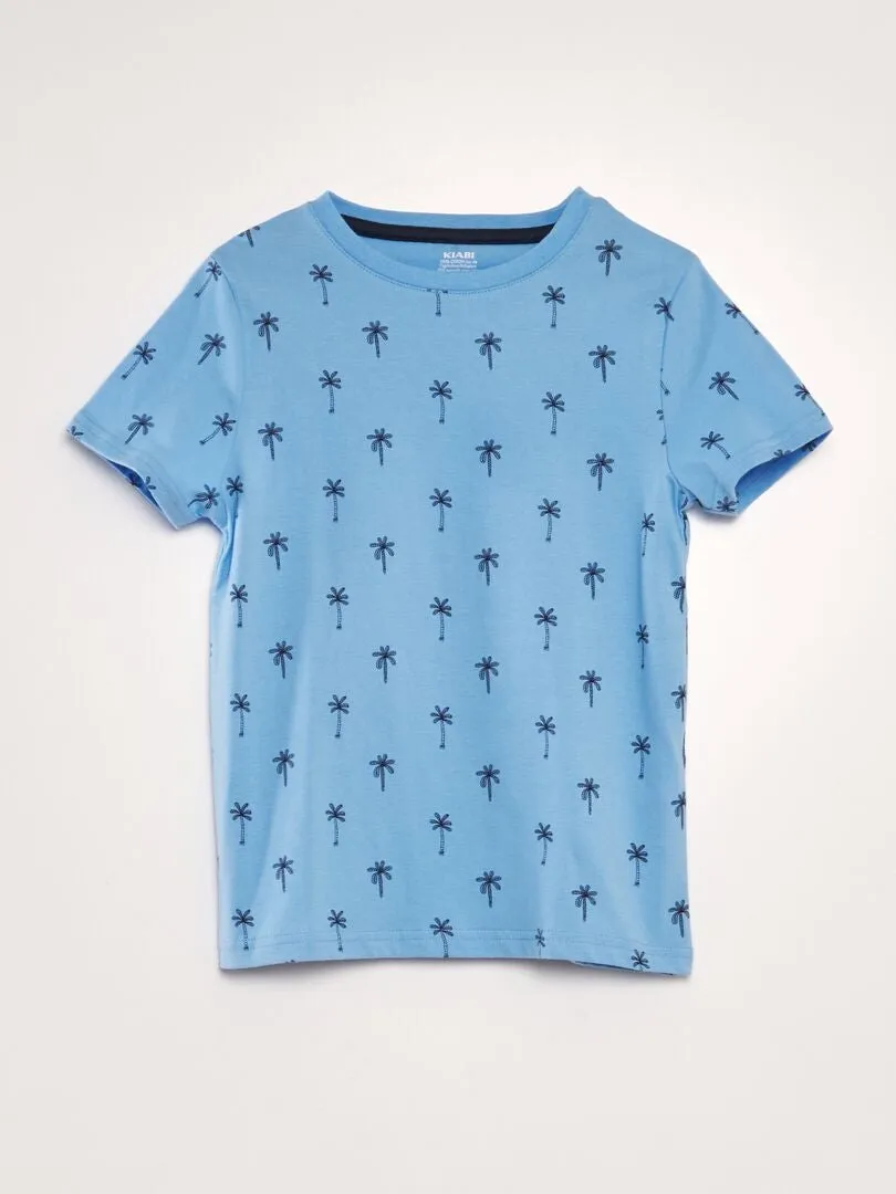 CAMISETA ESTAMPADA  AZUL