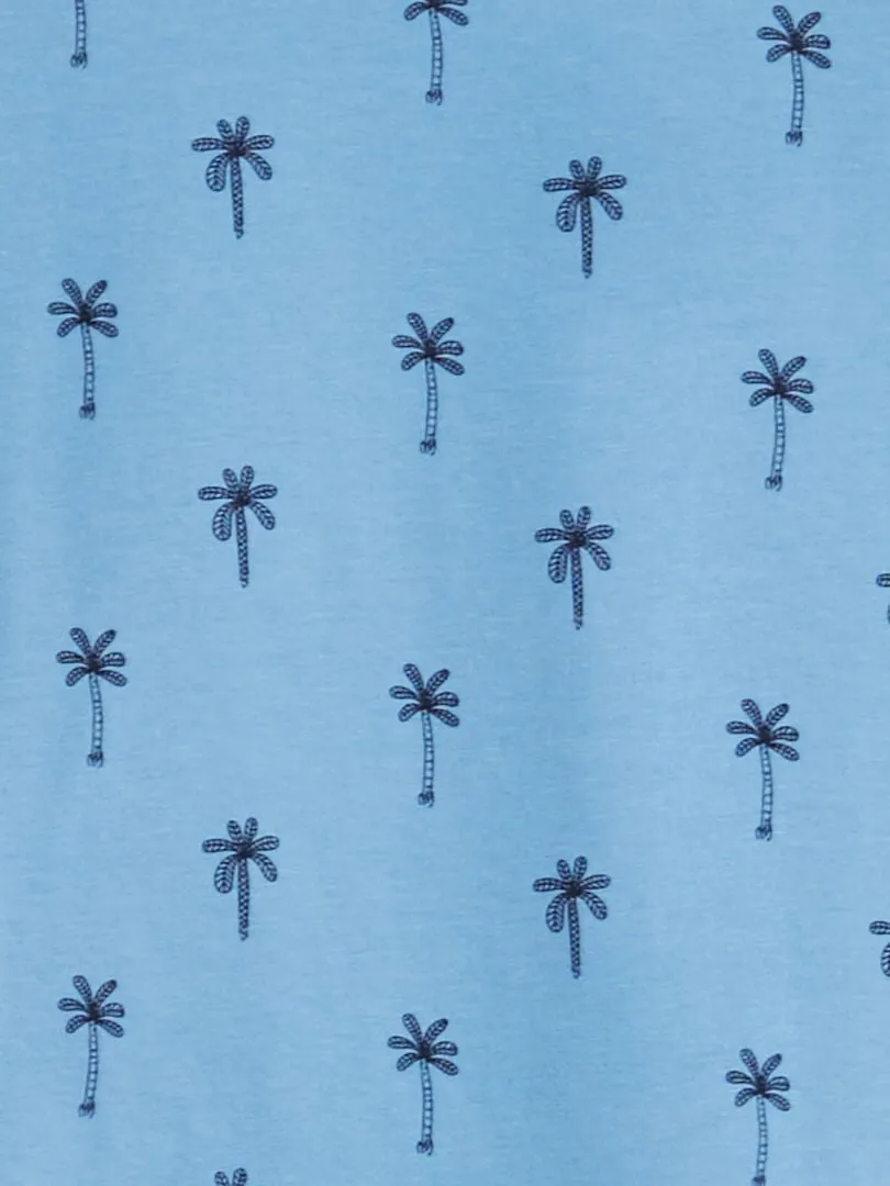 CAMISETA ESTAMPADA  AZUL