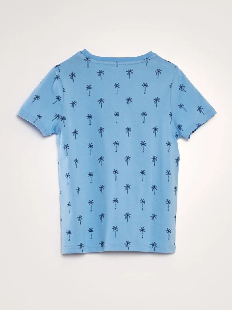 CAMISETA ESTAMPADA  AZUL