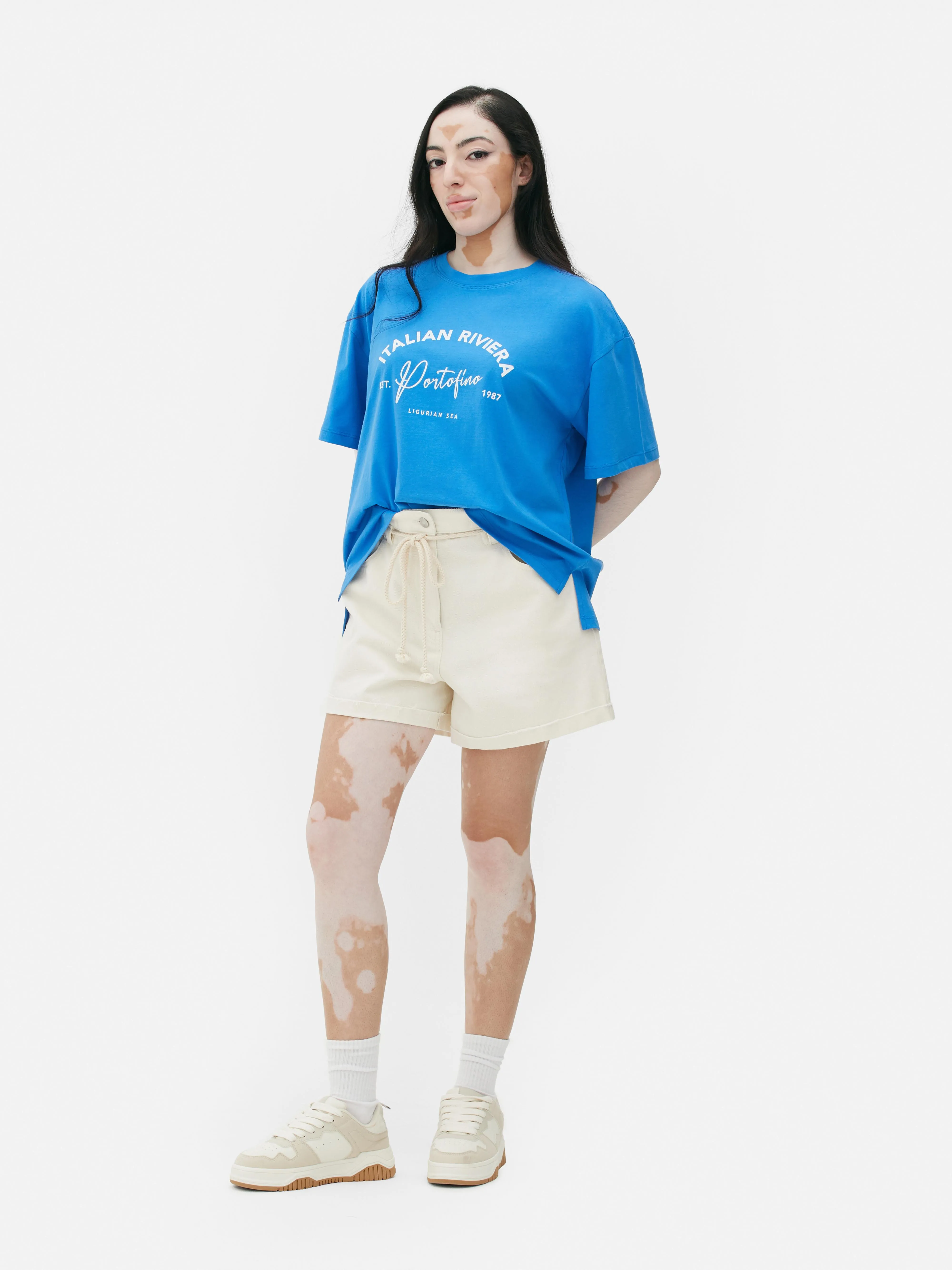 Camiseta estampada de corte oversize