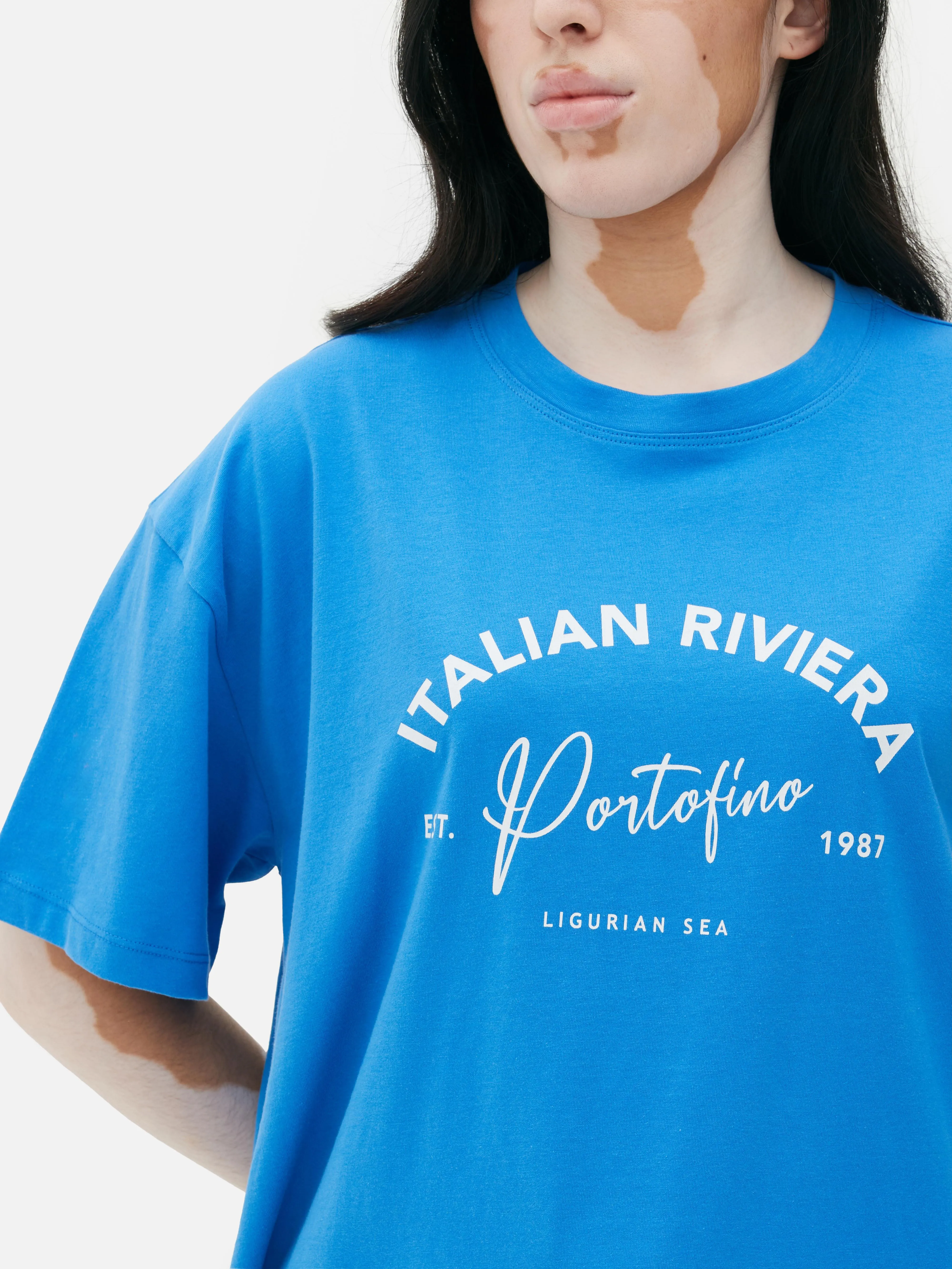 Camiseta estampada de corte oversize