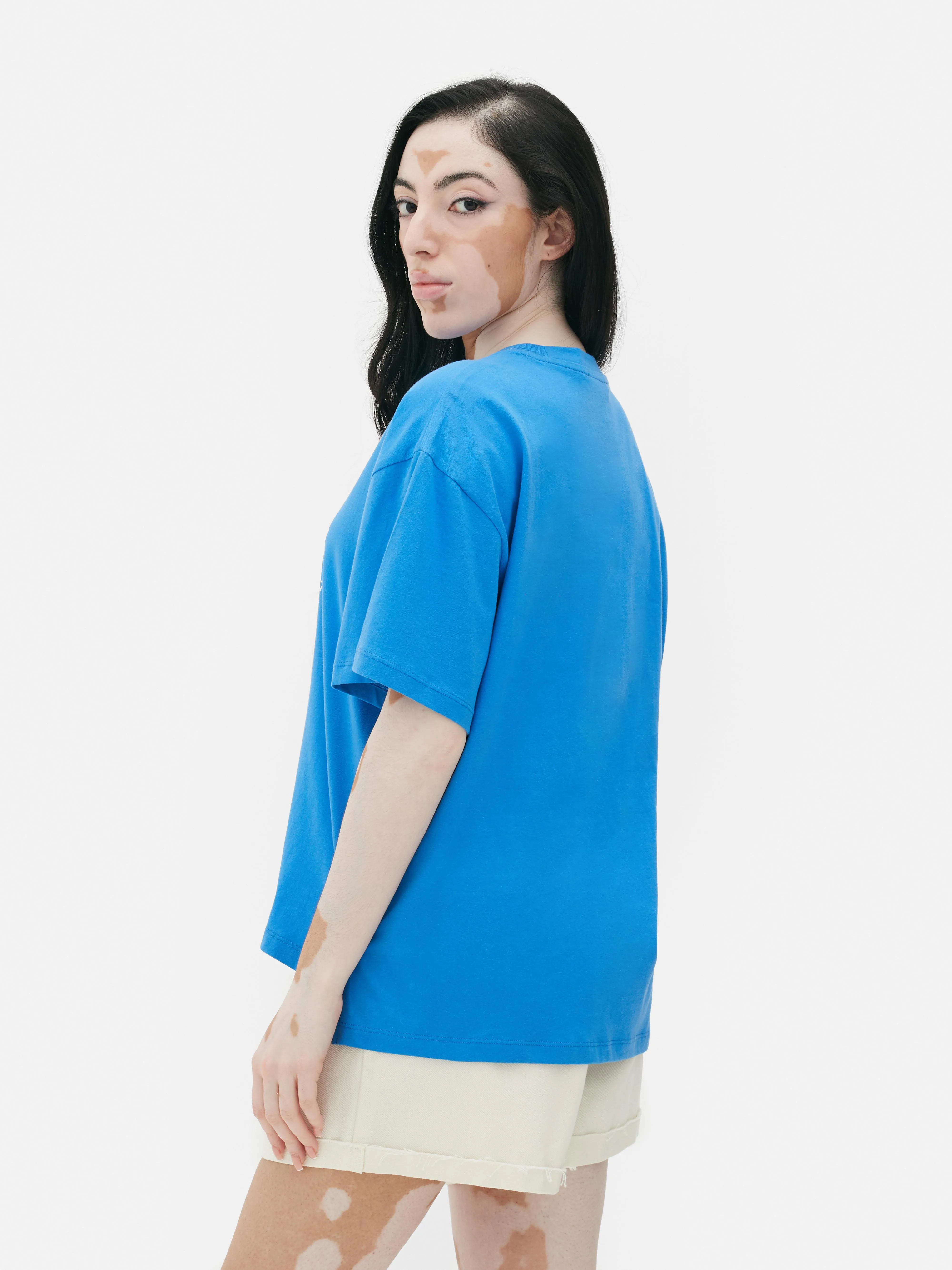Camiseta estampada de corte oversize