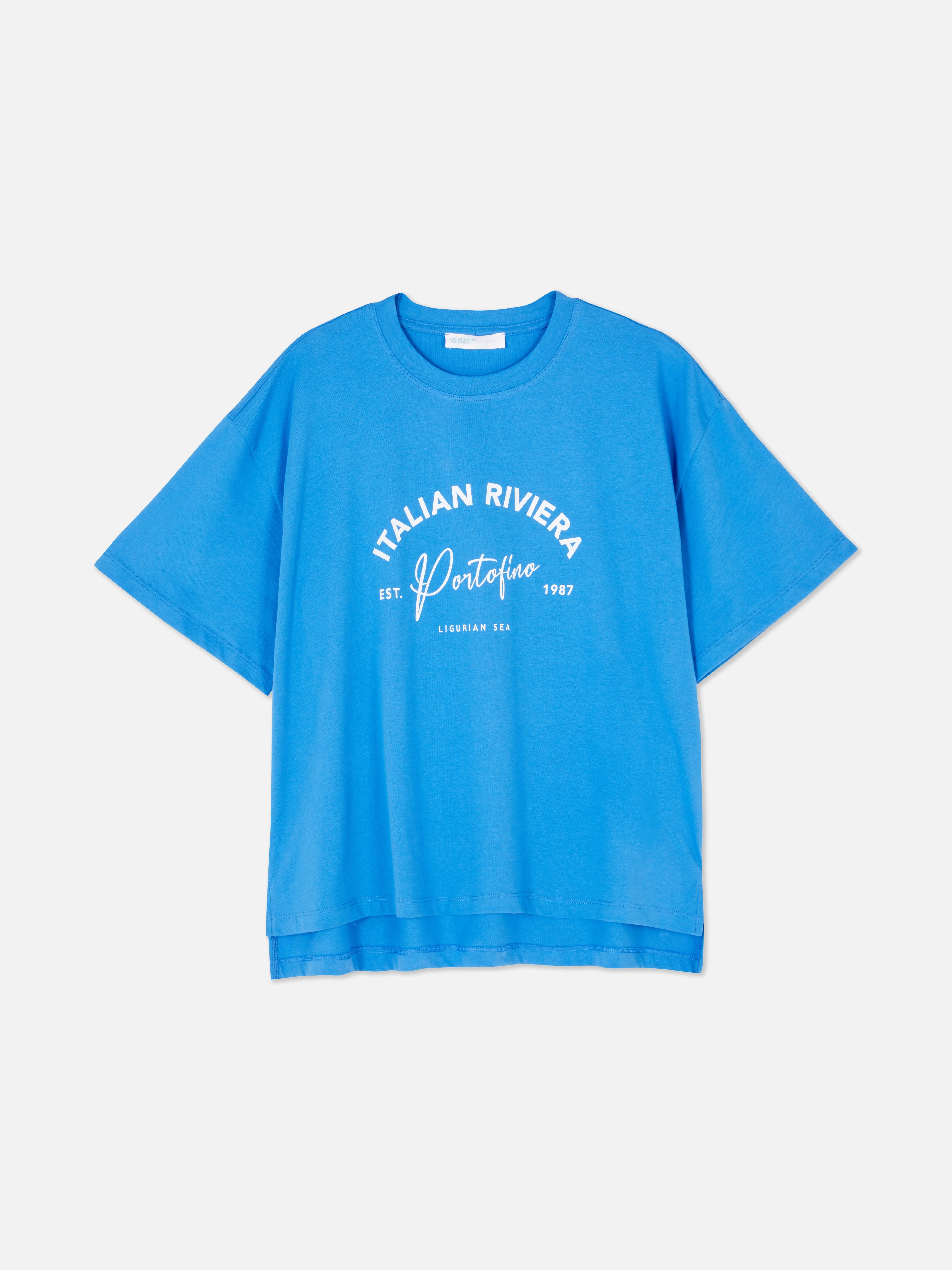 Camiseta estampada de corte oversize