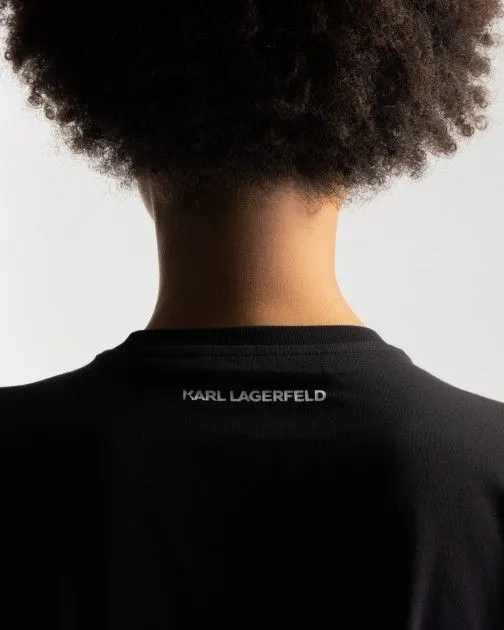 Camiseta Karl Lagerfeld 230W1770 Negro