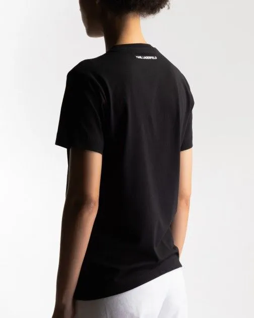 Camiseta Karl Lagerfeld 230W1770 Negro