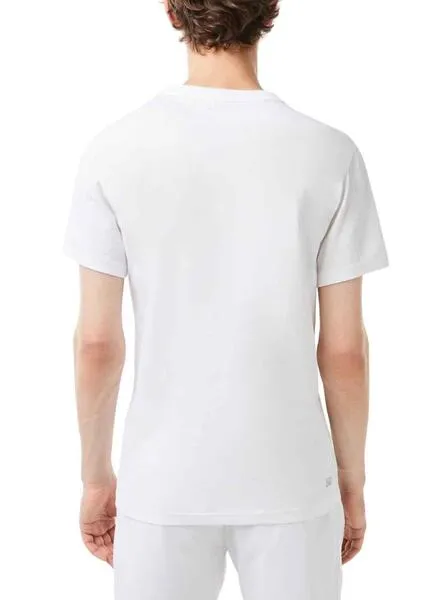 Camiseta Lacoste Sport de Punto Blanco para Hombre