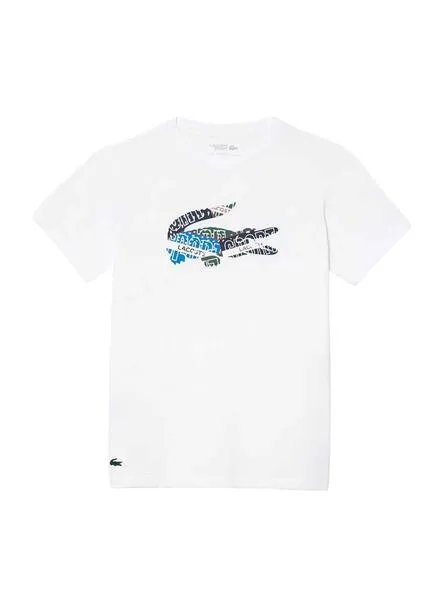 Camiseta Lacoste Sport de Punto Blanco para Hombre