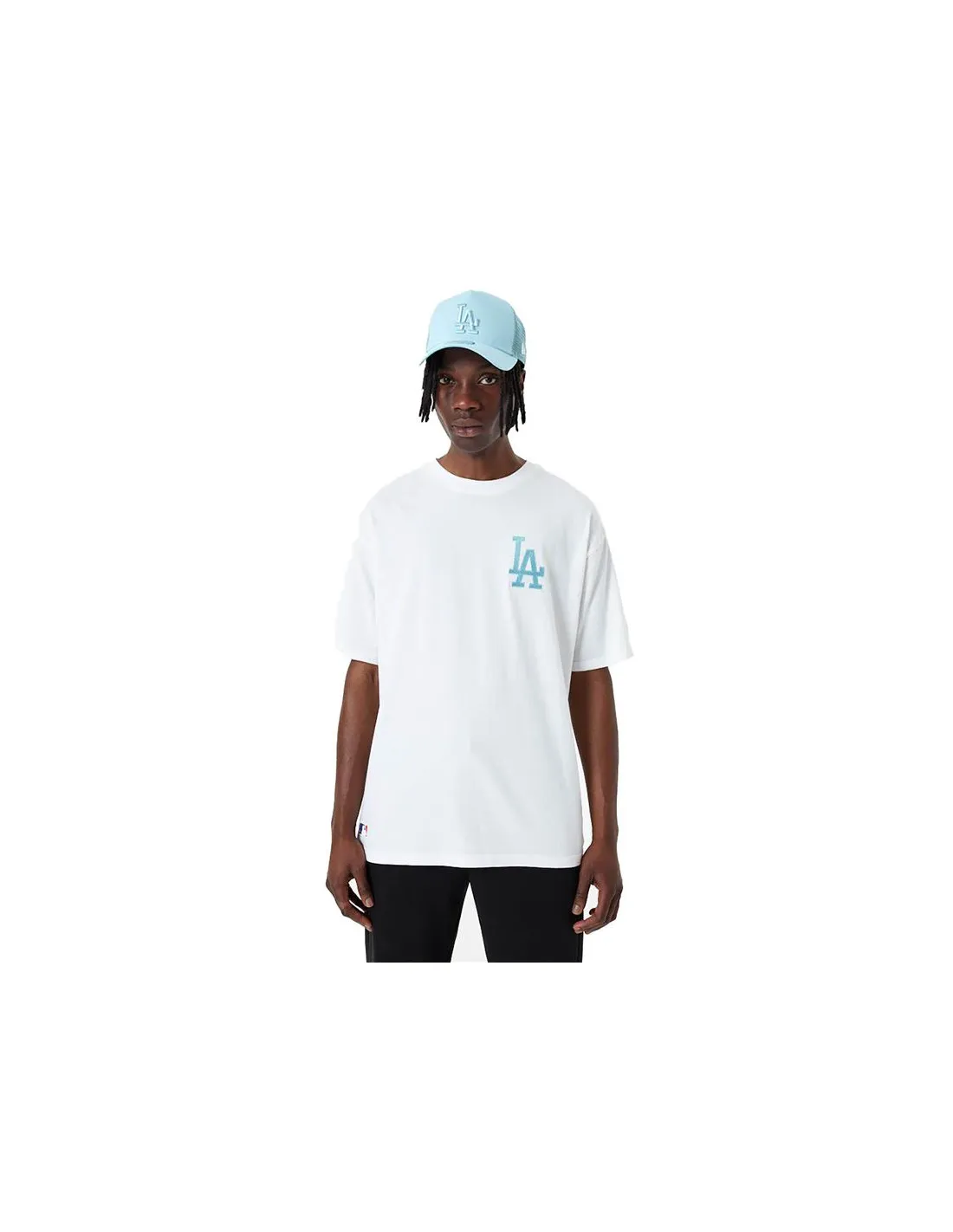 Camiseta New Era League Essentials LA Dodgers White Hombre