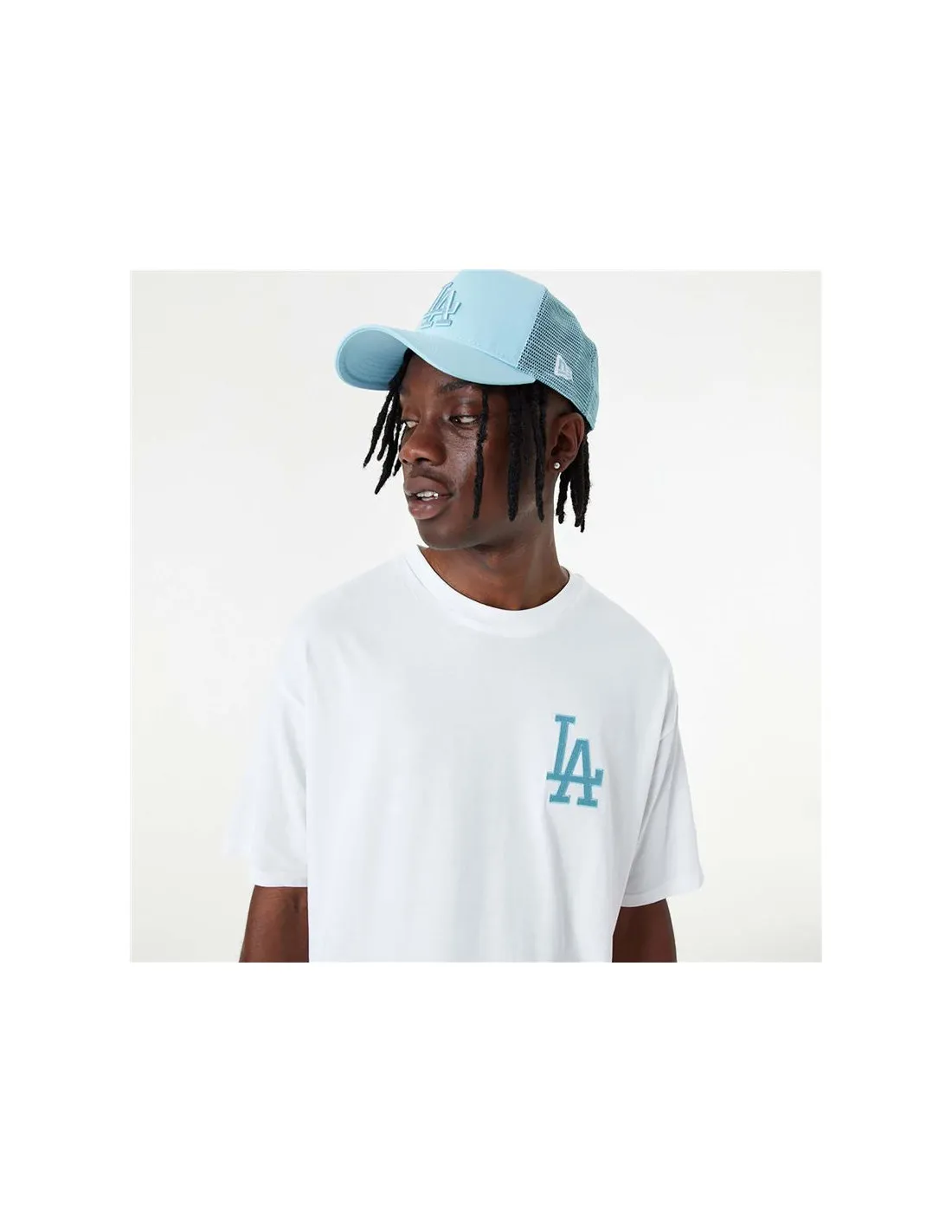 Camiseta New Era League Essentials LA Dodgers White Hombre