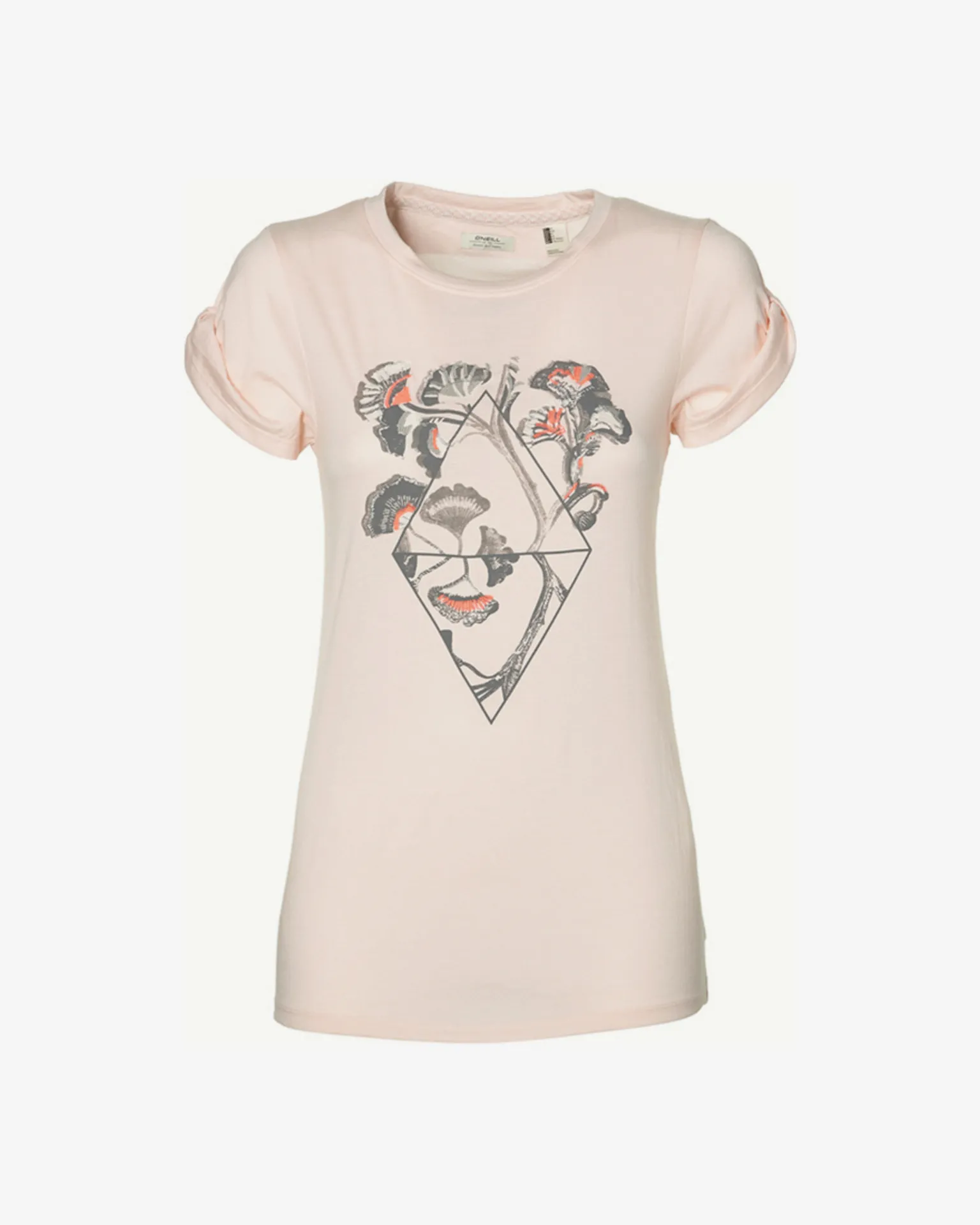 CAMISETA O’NEILL MUJER MANGA CORTA CASTLE PEAK SHIRT LIFESTYLE STRAWBERRY CREAM REF. 8P7304 ROSA PALO